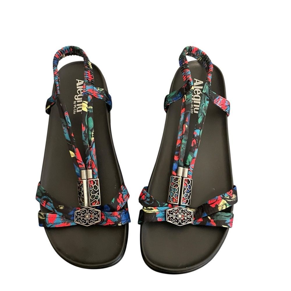 Alegria Roz Vegan Strappy Sandals - Get Away Black‎ Size 40 or 9 NEW